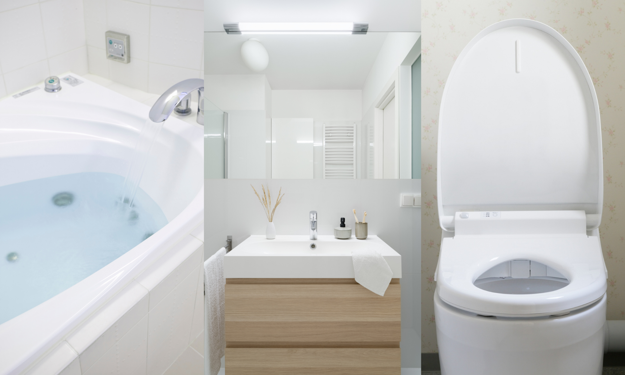 トイレ、洗面、浴室など使用シーンのイラスト